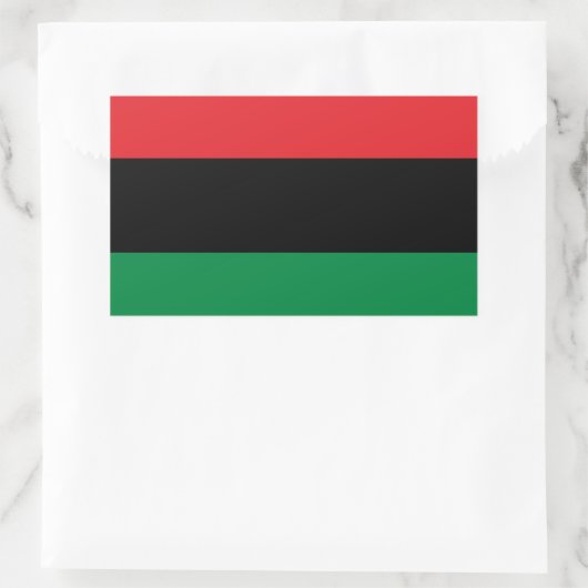 Pan African UNIA vlag Rechthoekige Sticker (Tas)