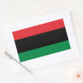 Pan African UNIA vlag Rechthoekige Sticker (Envelop)