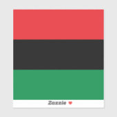 Pan African UNIA vlag Sticker (Vel)