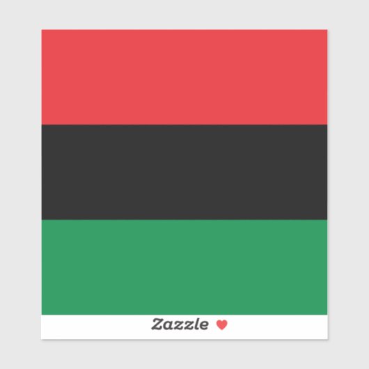Pan African UNIA vlag Sticker (Vel)