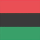 Pan African UNIA vlag Sticker (Voorkant)