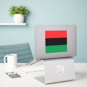 Pan African UNIA vlag Sticker (Laptop op bureau)