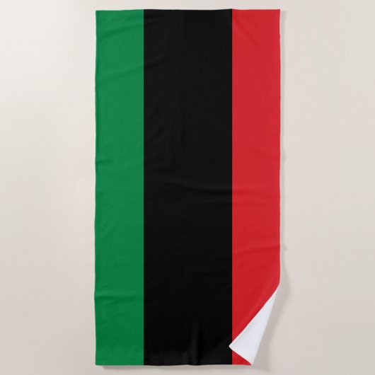 Pan African UNIA vlag Strandlaken (Voorkant)