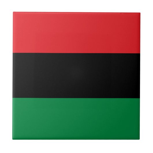 Pan African UNIA vlag Tegeltje (Voorkant)