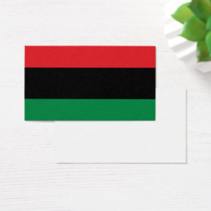 Pan African UNIA vlag Visitekaartje