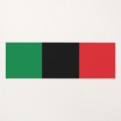 Pan African UNIA vlag Yogamat (Voorkant (horizontaal))