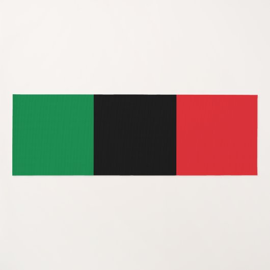 Pan African UNIA vlag Yogamat (Voorkant (horizontaal))