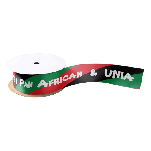 Pan Afrikaans & Afro-Amerikaans UNIA Vlag Lint (Spoel)