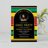 Pan-Afrikaans Afstudeerfeest Folie Uitnodiging (Staand Voorkant)