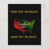 Pan-Afrikaans, Juneteenth Flyer (Voorkant)