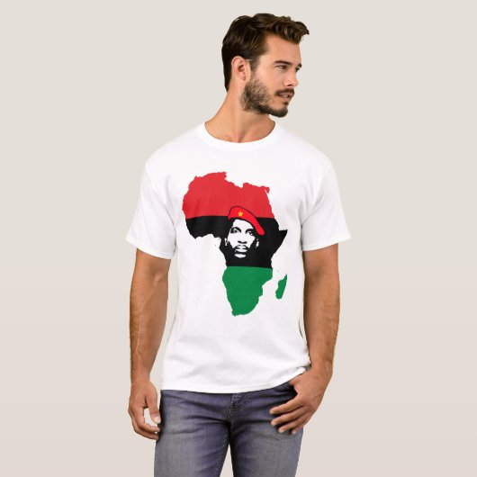 Pan-Afrikaans - Thomas Sankara Silhouette T-shirt (Voorkant volledig)