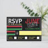 Pan-Afrikaans vlaggenontwerp, Junetetiende RSVP-ka RSVP Kaartje (Staand voorkant)
