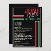 Pan-Afrikaans vlagontwerp, 10e herfst Menu (Voorkant / Achterkant)