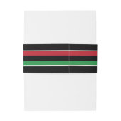 Pan-Afrikaans vlagontwerp, 10e herfst Uitnodigingen Wikkel (Achterkant Voorbeeld)