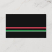 Pan-Afrikaans vlagontwerp, Junetetiende Drink Tick Visitekaartje (Achterkant)