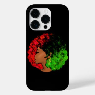 Pan Afrikaans zwart meisje vrouw rood groen pride  Case-Mate iPhone 14 Pro Hoesje