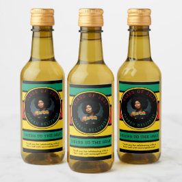 Pan-Afrikaanse foto afstudeerlabels Wijn Etiket