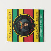 Pan-Afrikaanse foto afstudeertapijt Wandkleed (Voorkant (horizontaal))