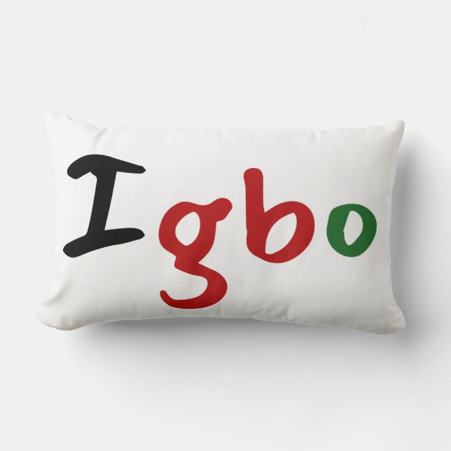 Pan-Afrikaanse Igbo Kussen (Voorkant)