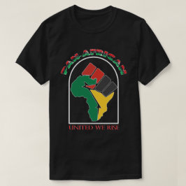 Pan-Afrikaanse trots - Afrika kaart machtige vuist T-shirt