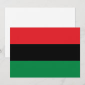 Pan-Afrikaanse UNIA Kwanzaa vlag eenvoudig modern Feestdagenkaart (Voorkant / Achterkant)