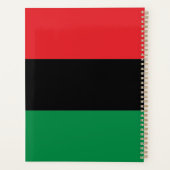 Pan Afrikaanse UNIA Kwanzaa vlag modern Planner (Achterkant)