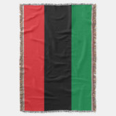 Pan-Afrikaanse UNIA-vlag Deken (Voorkant Verticaal)