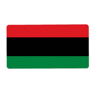 Pan-Afrikaanse UNIA-vlag Etiket