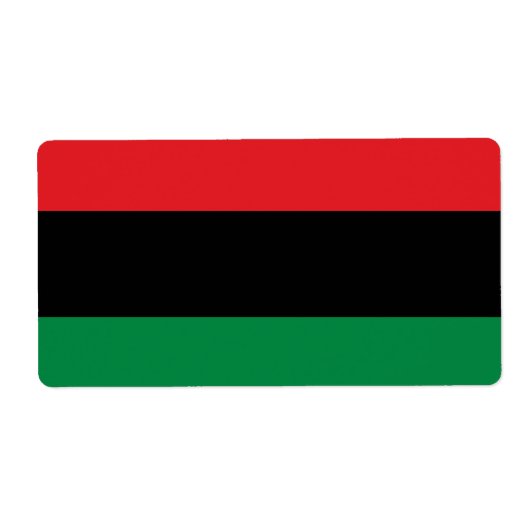 Pan-Afrikaanse UNIA-vlag Etiket (Voorkant)