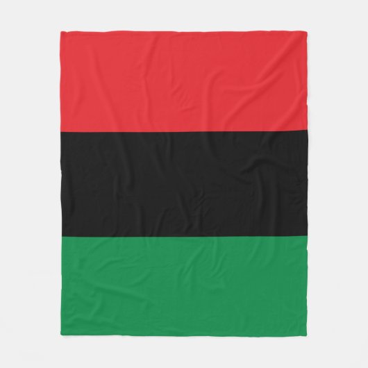 Pan-Afrikaanse UNIA-vlag Fleece Deken (Voorkant)