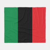 Pan-Afrikaanse UNIA-vlag Fleece Deken (Voorkant (Horizontaal))