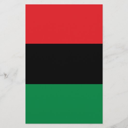 Pan-Afrikaanse UNIA-vlag Flyer (Voorkant)