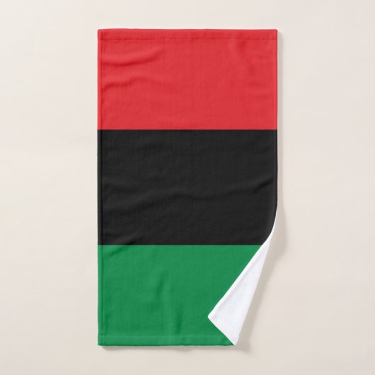 Pan-Afrikaanse UNIA-vlag Handdoek (Handdoek)