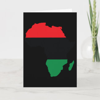 Pan-Afrikaanse Unia Vlag Kaart Continent Zwarte Ge