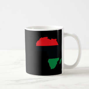 Pan-Afrikaanse Unia Vlag Kaart Continent Zwarte Ge Koffiemok