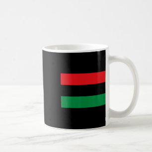 Pan-Afrikaanse Unia Vlag Kaart Continent Zwarte Ge Koffiemok