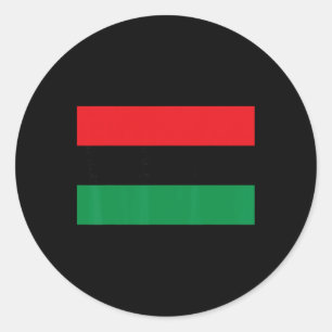 Pan-Afrikaanse Unia Vlag Kaart Continent Zwarte Ge Ronde Sticker