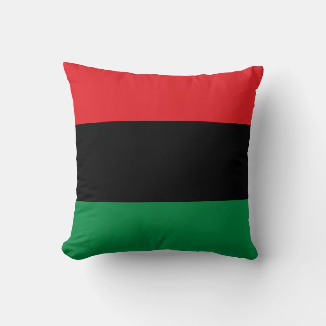 Pan-Afrikaanse UNIA-vlag Kussen (Voorkant)