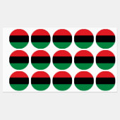 Pan-Afrikaanse UNIA-vlag Labels (Vel)