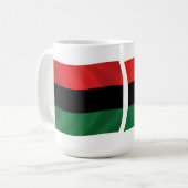 Pan-Afrikaanse (UNIA) Vlag Mok (Voorkant links)