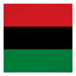 Pan-Afrikaanse UNIA-vlag Perfect Poster