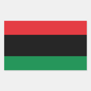 Pan-Afrikaanse UNIA-vlag Rechthoekige Sticker