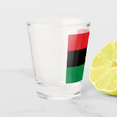 Pan-Afrikaanse UNIA-vlag Shot Glas (Links)
