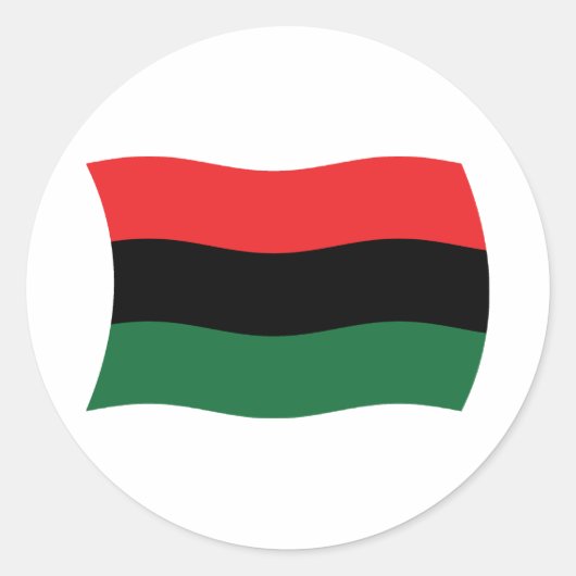 Pan-Afrikaanse (UNIA) Vlag Sticker (Voorkant)