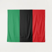 Pan-Afrikaanse UNIA-vlag Wandkleed (Voorkant (horizontaal))
