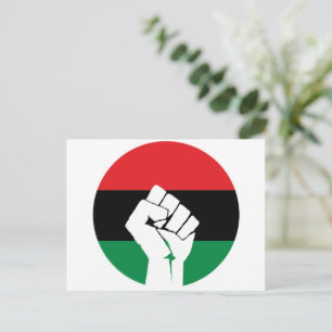 Pan-Afrikaanse vlag, Afro-Amerikaanse zwarte gesch Briefkaart