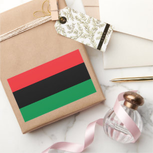 Pan-Afrikaanse vlag, Afro-Amerikaanse zwarte gesch Rechthoekige Sticker