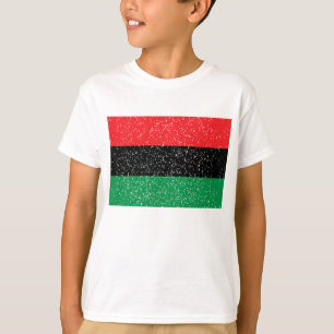 Pan-Afrikaanse vlag, Afro-Amerikaanse zwarte gesch T-shirt