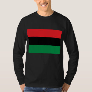 Pan-Afrikaanse vlag, Afro-Amerikaanse zwarte gesch T-shirt