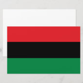 Pan-Afrikaanse vlag Briefpapier (Voorkant / Achterkant)
